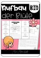 Vorschau - Arbeitsblätter - Aufbau der Blüte - interaktives Arbeitsblatt - Deckblatt