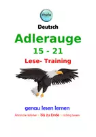 Vorschau - Unterrichtsreihen - LESE-TRAINING . Adlerauge 15-21 - Wörter bis zum Ende lesen lernen - Deckblatt