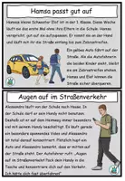 Vorschau - Aufgabenkarten - Abschreibkartei / Abschreibtexte "Im Straßenverkehr" DaZ / DaF / Deutsch - Seite 2