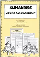 Vorschau - Arbeitsblätter - Materialpaket Klimawandel mit Klassenarbeit- Die Welt im Fieber des Klimas - Deckblatt