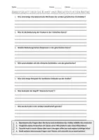 Vorschau - Arbeitsblätter - AB mit Fragen zum Thema "Kunst und Architektur der Antike" + Lösungsblatt + Mindmap + Infografik - Deckblatt