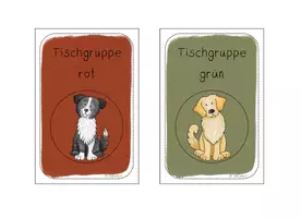 Vorschau - Bildkarten - Hundeklasse - Gruppenschilder - Tischgruppenschilder - Seite 2