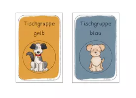Vorschau - Bildkarten - Hundeklasse - Gruppenschilder - Tischgruppenschilder - Seite 3