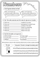 Vorschau - Arbeitsblätter - Learning Numbers 1-100 in English/Solutions included - Seite 3