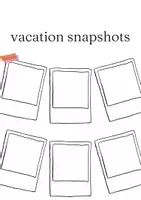 Vorschau - Mal- und Bastelvorlagen - Ferienrückblick/ Lieblingsmomente mit Polaroid festhalten - Deckblatt