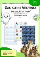 Vorschau - Stationenlernen - Das kleine Gespenst - Paare finden - Deckblatt