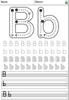 Vorschau - Arbeitsblätter - Buchstabe B - Buchstabenübungen - Buchstabenlehrgang DaZ / Deutsch - Seite 2