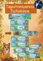Vorschau - Poster - Fuchsklasse - Tagestransparenz (Stundenplan) - Deckblatt