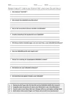 Vorschau - Arbeitsblätter - AB mit Fragen zum Thema "Identität und Selbstbild" + Lösungsblatt + Mindmap + Infografik - Deckblatt