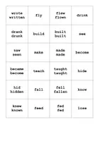 Vorschau - Spiele - Domino - irregular verbs - Deckblatt
