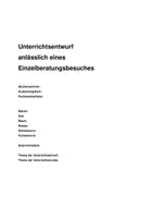 Vorschau - Stundenentwürfe - Materialpaket VORLAGE Langentwurf, Unterrichtseinheit, Halbjahresplan - Seite 1