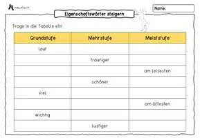 Vorschau - Arbeitsblätter - Steigerung Adjektive Arbeitsblätter - Wieso sieht die Maus so glücklich aus? - Seite 2