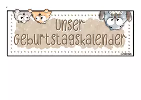 Vorschau - Präsentationen/Tafelbilder - Knuffiger Klassenkalender in 3 Sprachen (DE, FR&LUX) mit AB für Klassengeburtstage - Seite 2