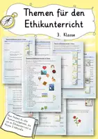 Vorschau - Lehrpläne/Lehrermaterial - Themen für den Ethikunterricht Klasse 3 #ideensammlung - Deckblatt