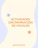 Vista previa - Unidades / Secuencias / Situaciones de Aprendizaje - Discriminación de vocales - Lectura - Portada