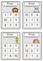 Vorschau - Spiele - Zahlenraum 0-10 entdecken - 28 Bingo-Spielvorlagen - Seite 2