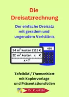 Vorschau - Stundenentwürfe - Die Dreisatzrechnung - Der einfache Dreisatz - Deckblatt