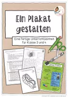 Vorschau - Unterrichtsreihen - Ein Plakat erstellen (Plakat) - Klasse 3 und 4 - Deckblatt