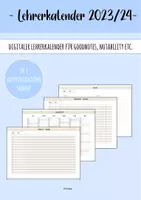 Vorschau - Anderer Materialtyp - Lehrerkalender 2023/24 - Deckblatt