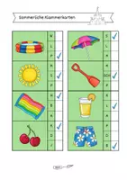 Vorschau - Bildkarten - Sommerliche Anlautklammerkarten (+ Selbstkontrolle) - Seite 3