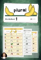 Vorschau - Arbeitsblätter - singular and plural - Worksheet 1 - Deckblatt