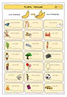 Vorschau - Arbeitsblätter - singular and plural - Worksheet 1 - Seite 1