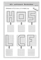 Vorschau - Arbeitsblätter - Verkleinern geometrischer Figuren - Seite 3