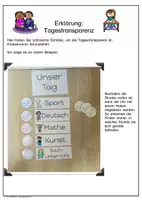 Vorschau - Bildkarten - Tagestransparenz pastell Tag Unterrichtsfächer Schilder Klassenraum Classroom Management Gestaltung - Seite 1