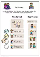 Vorschau - Bildkarten - Tagestransparenz pastell Tag Unterrichtsfächer Schilder Klassenraum Classroom Management Gestaltung - Seite 2