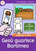 anteprima - Materiale per pittura e bricolage - Gesú guarisce un Paralitico - Pupazzi a dito delle storie bibliche - Pagina di copertina