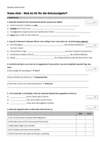 Vorschau - Arbeitsblätter - Grammatik-Schulaufgabe / Prüfungsvorbereitung (6. Klasse) - Deckblatt
