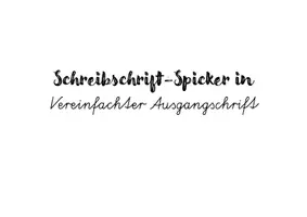 Vorschau - Mal- und Bastelvorlagen - Namensschilder mit Schreibschrift-Spicker - Seite 1