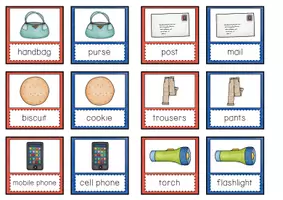 Vorschau - Stationenlernen - British vs American English FIND THE PAIR GAME - Seite 3