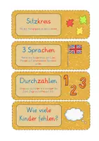Vorschau - Präsentationen/Tafelbilder - Unterrichtsalltag: Fächer für Morgenritual/Morgenkreis - Seite 3