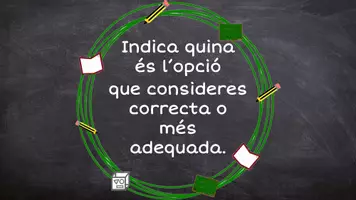 Vista previa - Refuerzo / NEE / Materiales de apoyo - Completa (català) Indica l'opció correcta - Portada
