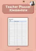Vorschau - Anderer Materialtyp - Teacher Planner - LehrerInkalender 2023-24 Klassenlisten - Deckblatt