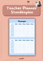 Vorschau - Anderer Materialtyp - Teacher Planner - LehrerInkalender 2023-24 Stundenplan - Deckblatt