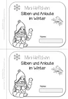 Vorschau - Arbeitsblätter - Mini-Heft Winter Silben Anlaute Klasse 1 Deutsch - Seite 3