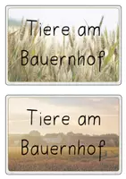 Vorschau - Poster - Bild- und Wortkarten - Tiere am Bauernhof - Seite 1