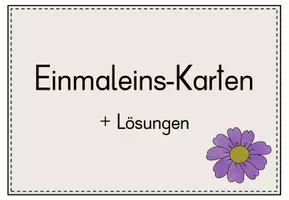 Vorschau - Stationenlernen - Einmaleins Karten - Seite 1