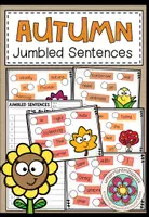 Vorschau - Aufgabenkarten - AUTUMN - Jumbled Sentences (Task Cards / Aufgabenkarten) - Deckblatt