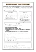 Vorschau - Merkblätter - Der Aufbau einer textgebundenen Erörterung (Merkblatt) - Seite 1