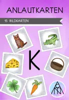 Vorschau - Bildkarten - Bildkarten zum Anlaut K - Deckblatt