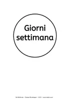 Vorschau - Mal- und Bastelvorlagen - Italienische Wochentage - Giorni della settimana - Legekreis - Seite 2