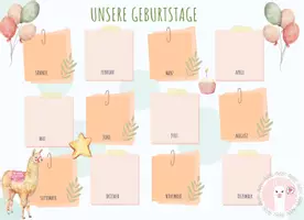 Vorschau - Poster - Geburtstagskalender für die Lamaklasse - Seite 2