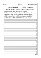 Vorschau - Arbeitsblätter - Abschreibtexte LA (Lateinische Ausgangsschrift) - Seite 2