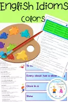 Vorschau - Unterrichtsreihen - English Idioms - Colors - Komplettes Activity Set - Deckblatt