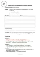 Vorschau - Arbeitsblätter - Untersuchen von Einflussfaktoren von chemischen Reaktionen - Experiment und Protokoll - Seite 2