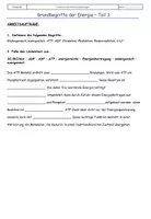 Vorschau - Stundenentwürfe - Unterrichtsstunde Grundbegriffe Energie, Stoffwechsel - Seite 1