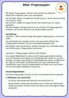 Vorschau - Arbeitsblätter - Ruth und Naomi - Fingerpuppen zur Bibel - Seite 1